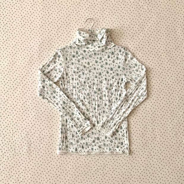 초록 모리 플라워 레이스 폴라티