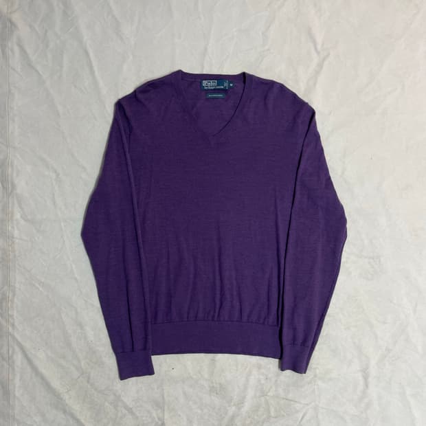 폴로 브이넥 니트 