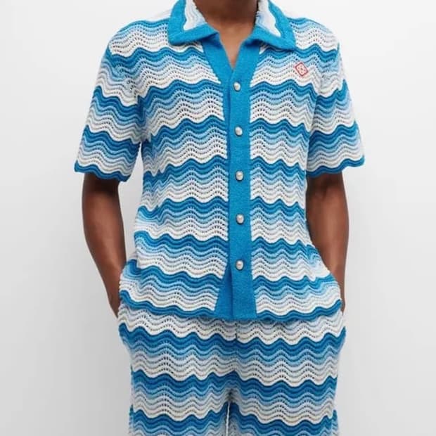 카사블랑카 웨이비 그라데이션 셔츠