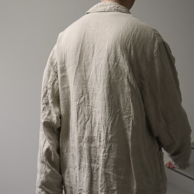 네스트로브컨팩트 인레이 린넨 셔츠자켓