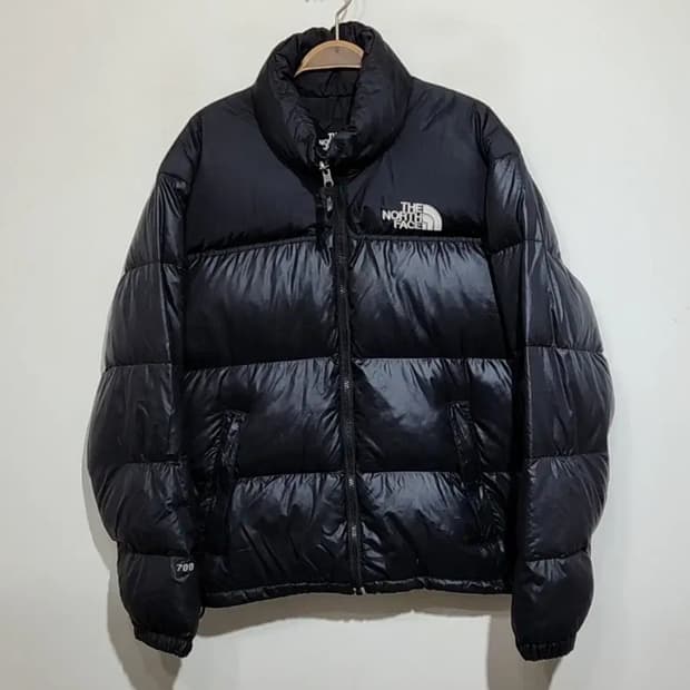 (95) 노스페이스 700 눕시패딩 점퍼 블랙 거위털 구스다운 자켓 