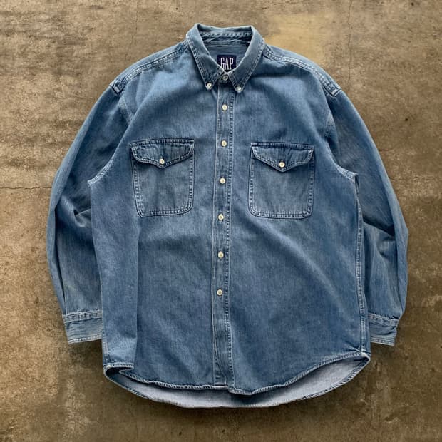 올드 갭 데님 버튼다운 셔츠