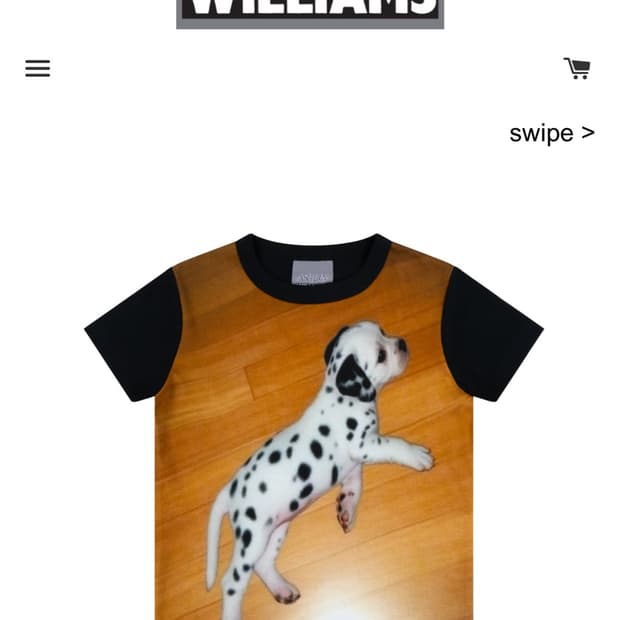애슐리윌리엄스 베이비티 DALMATIAN BABY TEE
