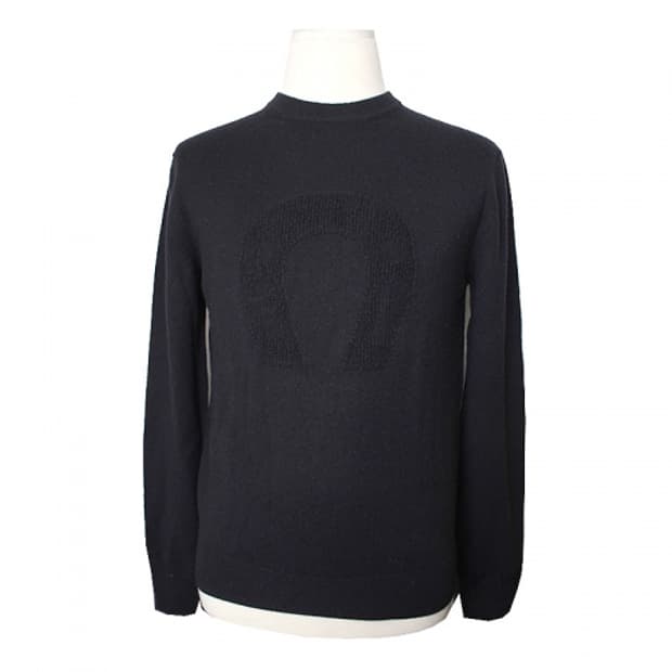 에르메스 미드나잇블루 캐시미어 남성 니트 상의 100