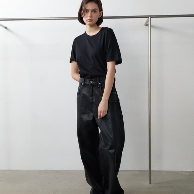 yiyae 이예 코팅 팬츠 s