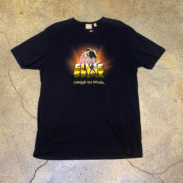 미국 빈티지 엘비스 프레슬리 투어티 반팔티 락티셔츠