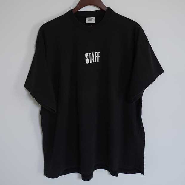 XS 베트멍 블랙 스태프 오버핏 반팔티 WSS17HA8
