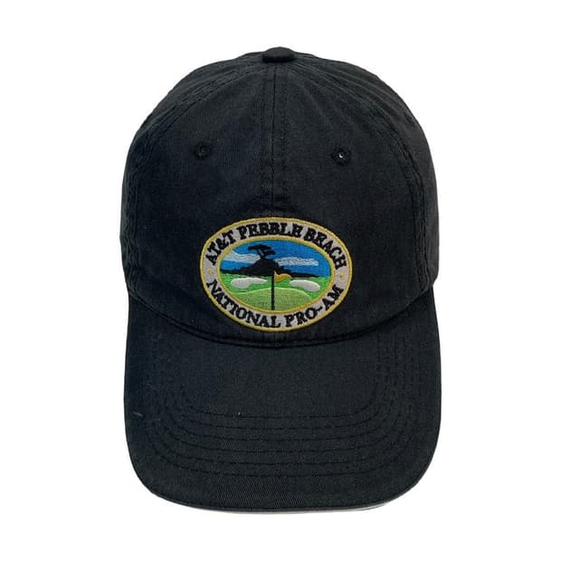 PGA 투어 페블비치 자수 골프 캡 모자