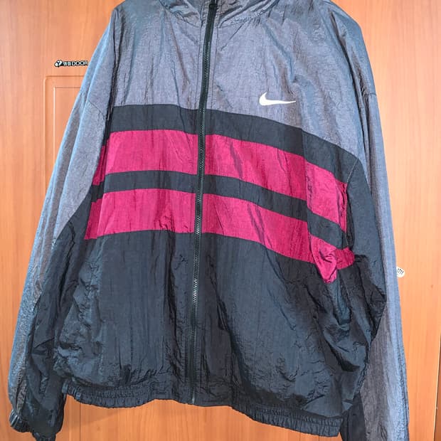 [L]나이키 올드스쿨 빈티지 바람막이 윈드브레이커 
