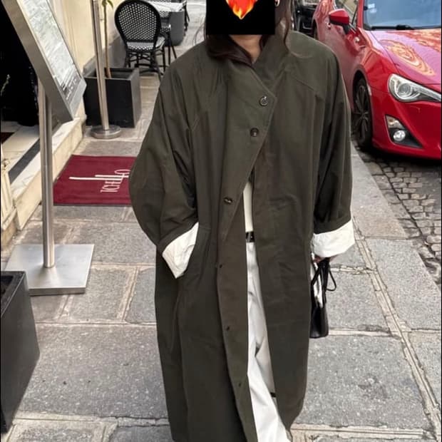 에토스) 딥카키 트렌치 코트(DEEP KHAKI COTTON COAT)