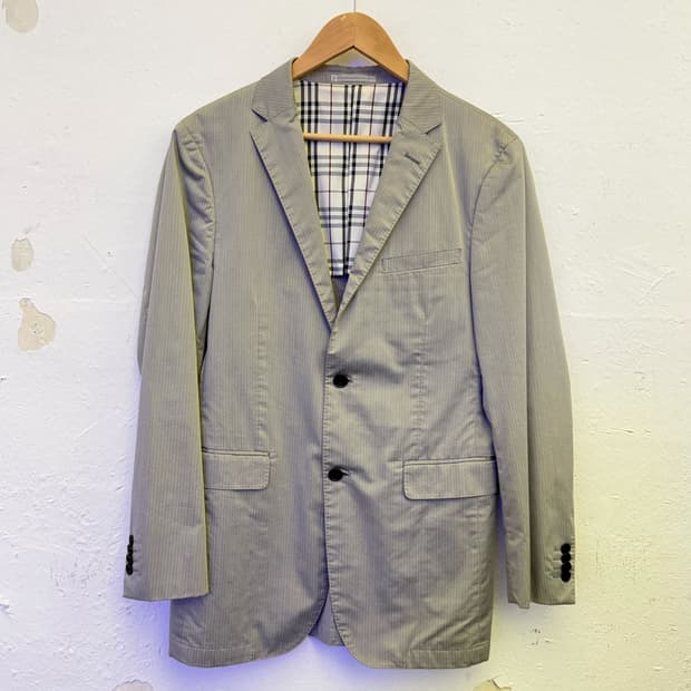 버버리 블랙라벨 하운드투스 2버튼 자켓L