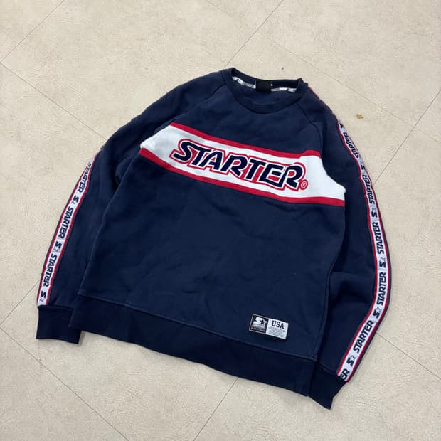 스타터 빅로고 배색 맨투맨