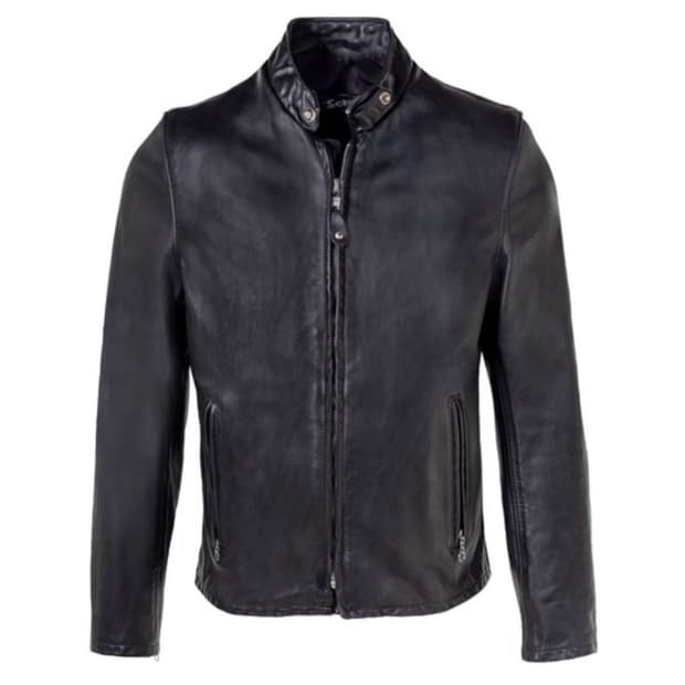 [L] 쇼트 654 카페레이서 카프스킨 싱글 레더 자켓