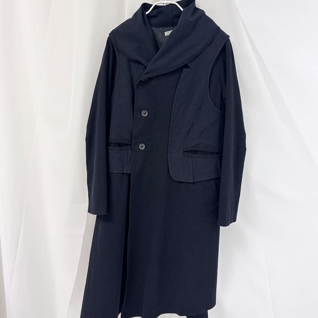 i+mu 도쿄 언발란스 레이어드 롱 자켓