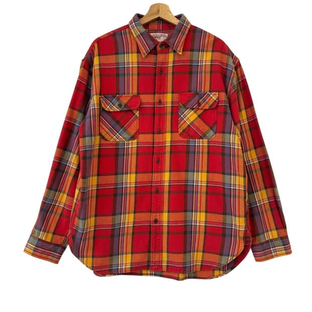 아비렉스 플란넬 체크 셔츠