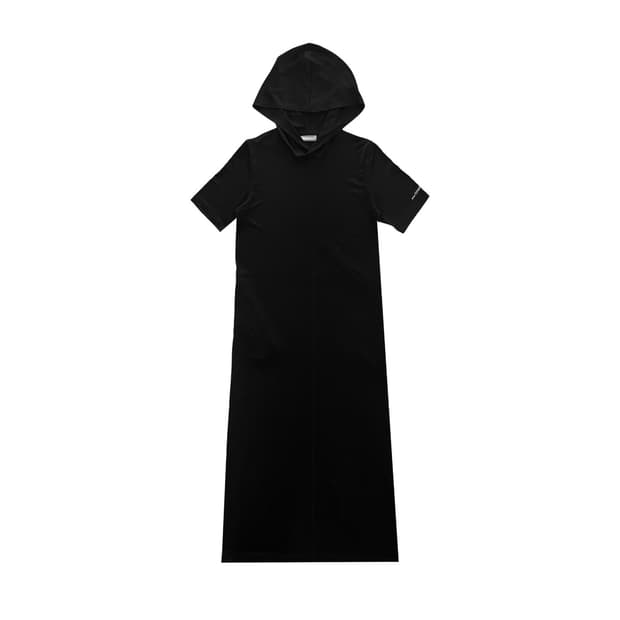 지초이 Hoodie Dress Black
