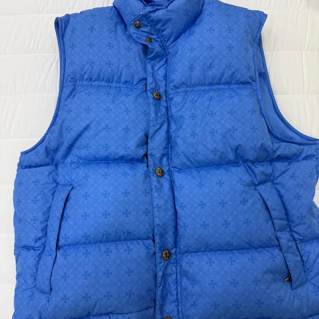 크롬하츠 STIFF 푸퍼 패딩 베스트 블루 S