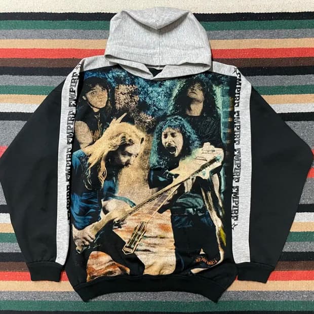 메탈리카 90s 스웻 밴드티