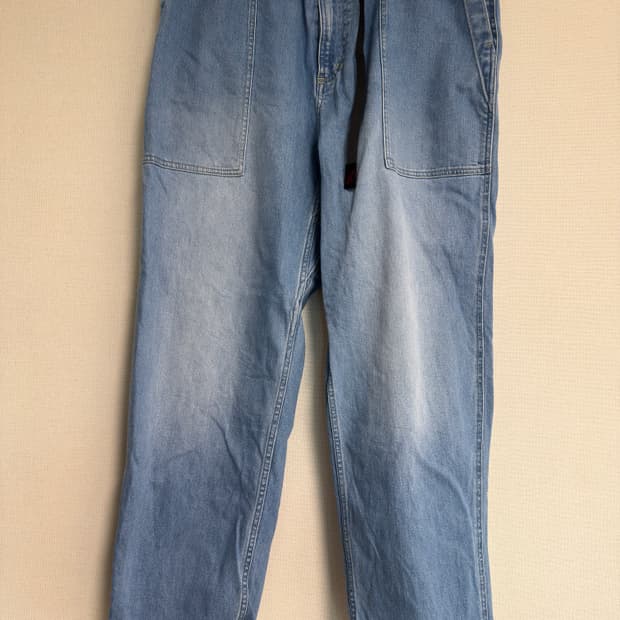 [XXL] 그라미치 루즈테이퍼드 스트레치 데님 릿지 팬츠