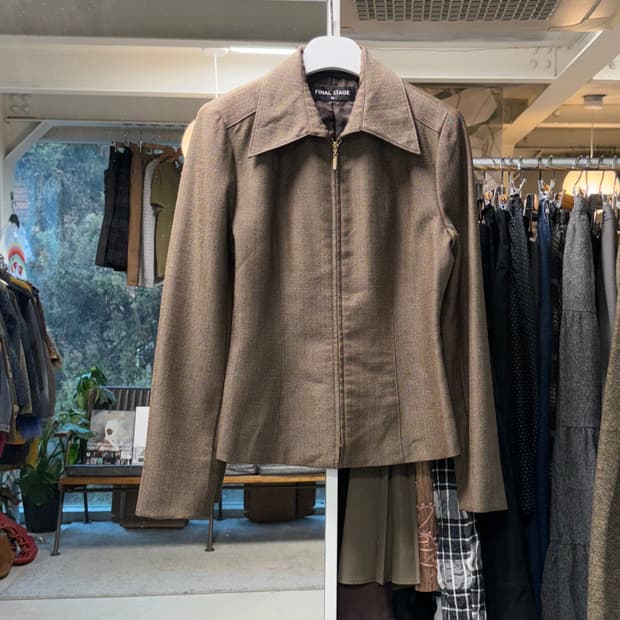 Jpn 울 핀 스트라이프 자켓