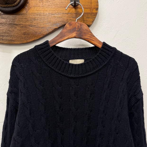 66) MARGARET HOWELL Cable Knit Crewneck 