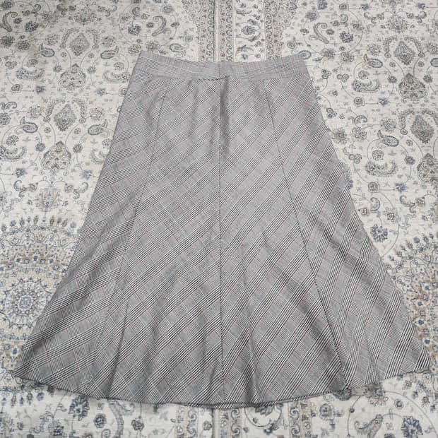 버버리 타탄체크 A라인 스커트 36사이즈 (26-27.5)