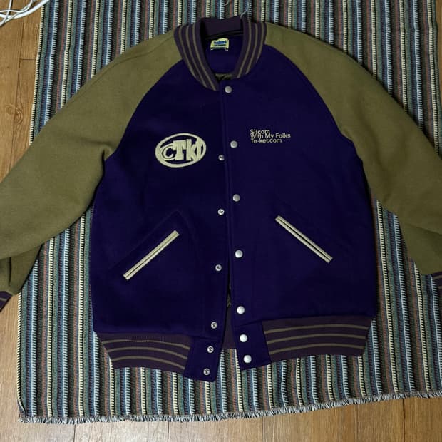 테켓 바시티 자켓 M