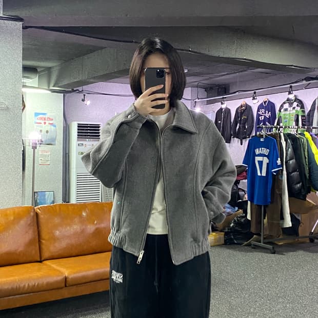 라퍼지 모직 투웨이 미니멀 자켓 B2922  