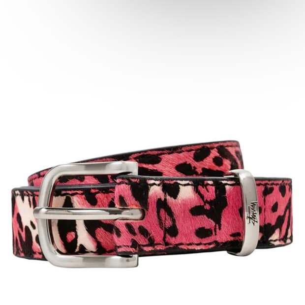 스투시 레오파드 벨트 핑크 새상품 s/m