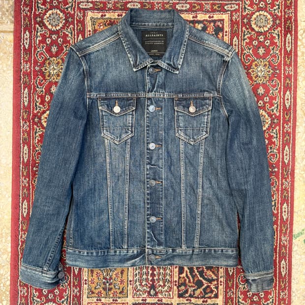 올세인츠 데님 트러커 [ 100 ]