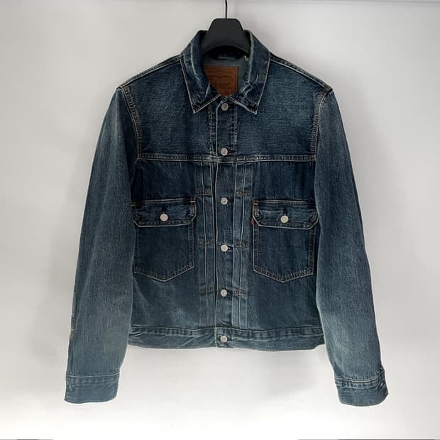 리바이스 타입2 데님 셀비지 트러커 M