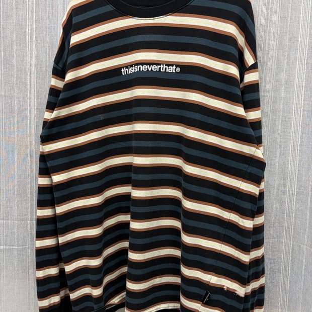 디스이즈네버댓 스트라이프 긴팔티