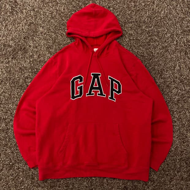 XL 갭 GAP 레드 후드티