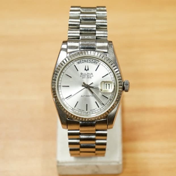 80s 부로바 슈퍼세빌 데이데이트 오토매틱 시계
