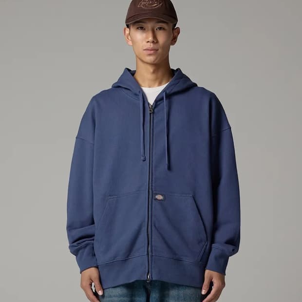 디키즈 베이직 로고 후드 집업 Navy M사이즈 판매합니다