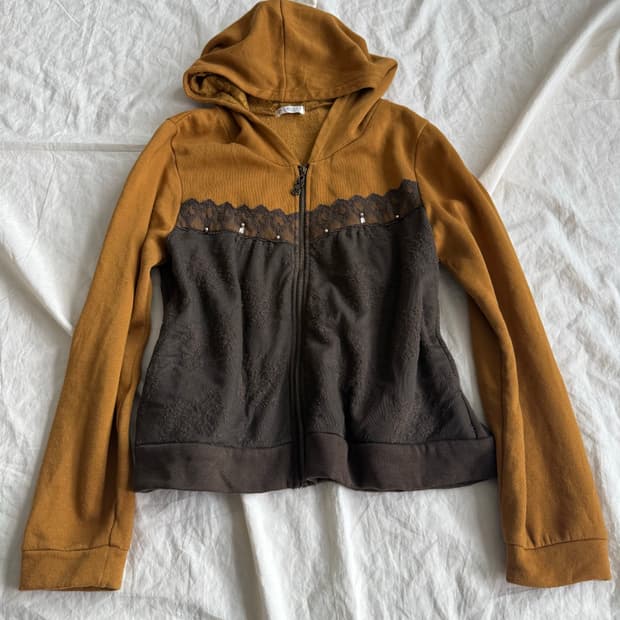 엑시즈팜 머스타드 모카 니혼진 모리 후드집업