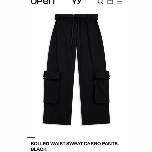 (navy) 25ss openyy 오픈와이와이 카고 팬츠