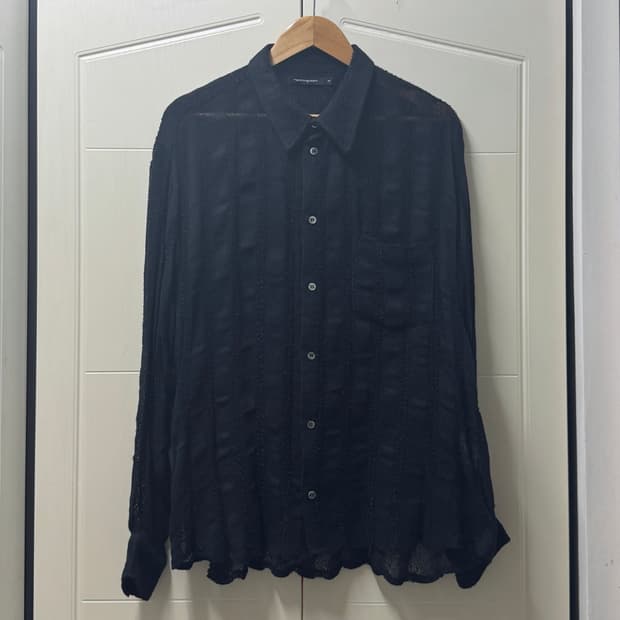 해칭룸 22ss 클레식 블랙 레이스 셔츠 팝니다