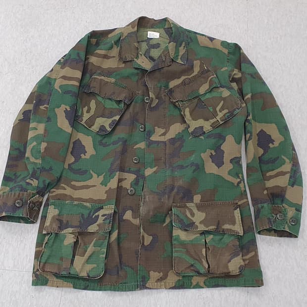 미군 오리지널 정글퍼티그 ERDL 자켓 하이랜드 패턴 베트남전 ('69년