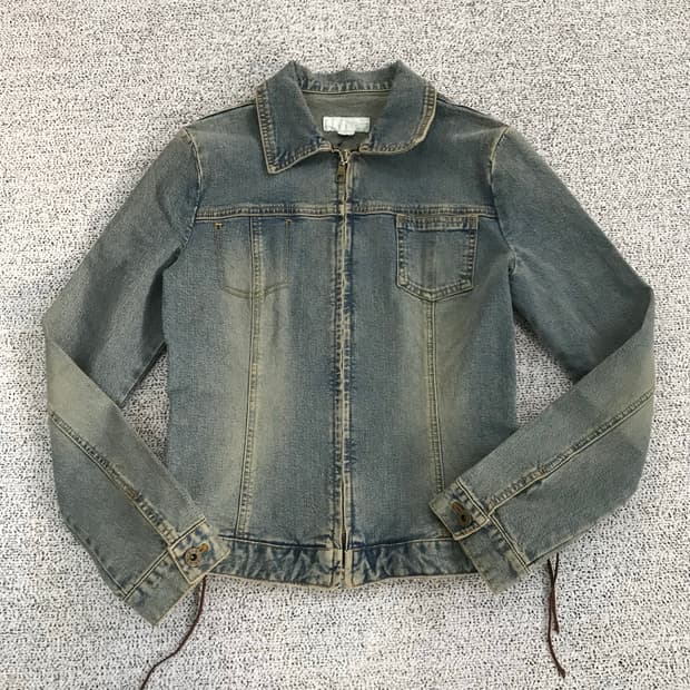 웨스턴 크롭 데님 자켓