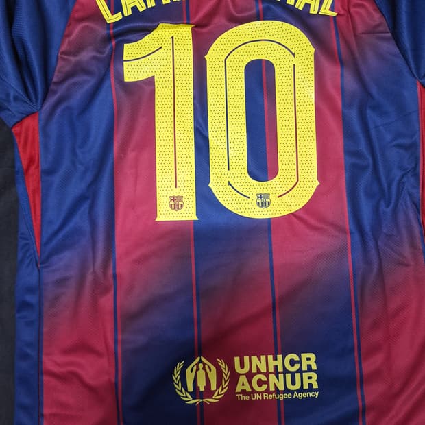 라민야말 바르셀로나 축구유니품 반팔 oem