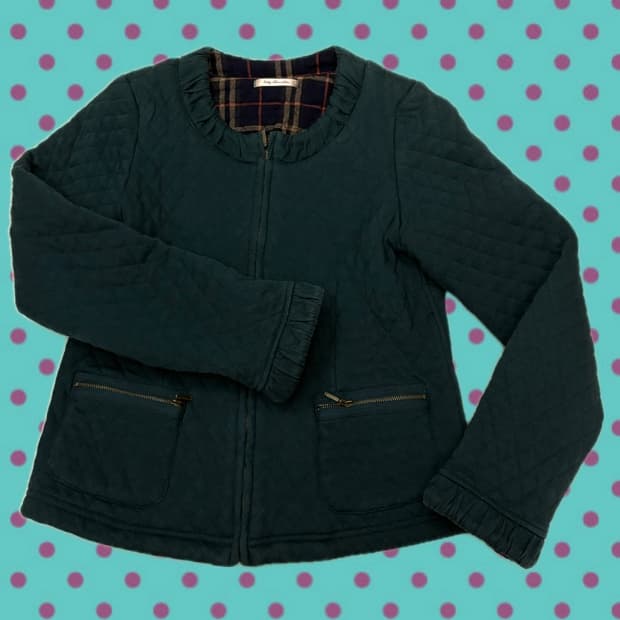 그린 엠보 자켓