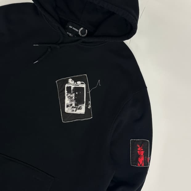 라프시몬스x프레드페리 풀오버 후드 