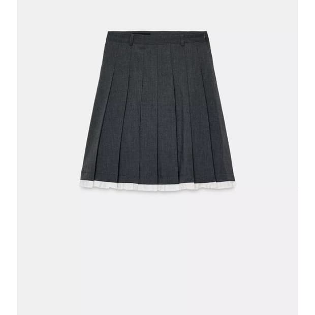 자라 러플 플리츠 미디 스커트 구해요ㅠㅠ