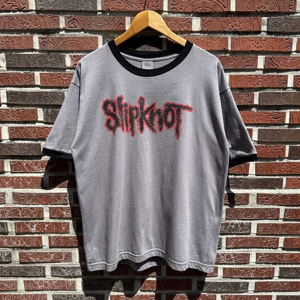 슬립낫 Slipknot 00s 빈티지 링거 티셔츠