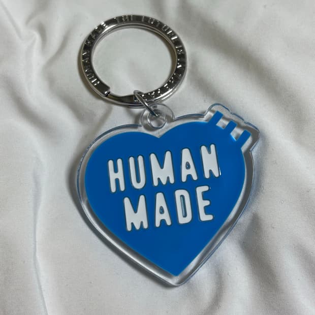 휴먼메이드 블루 하트 키링/키체인