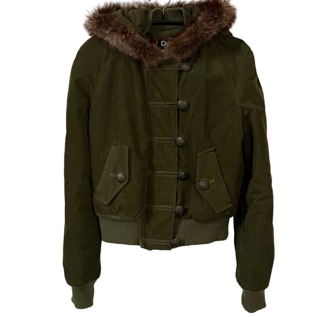 돌체앤가바나 D&G 나폴레옹 퍼 후드 자켓