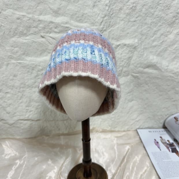 빈티지 울니트 모자 버킷햇