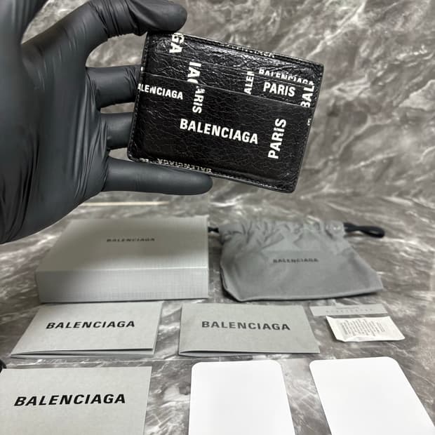 발렌시아가 Bal 파리 올오버 캐쉬 카드지갑