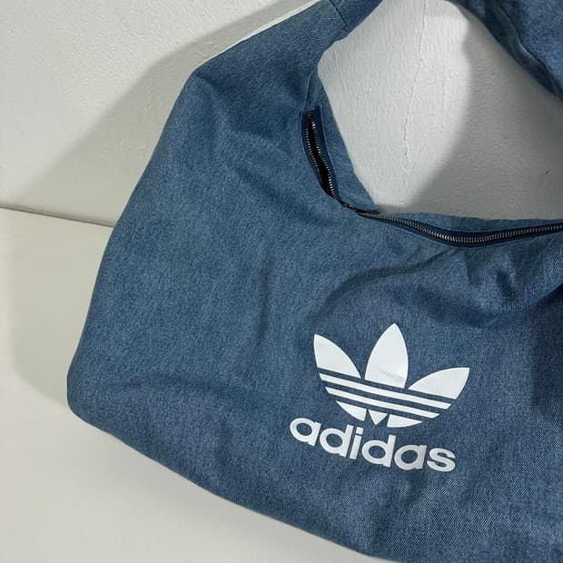 우먼OS 아디다스오리지날 연청워시드 데님에코백